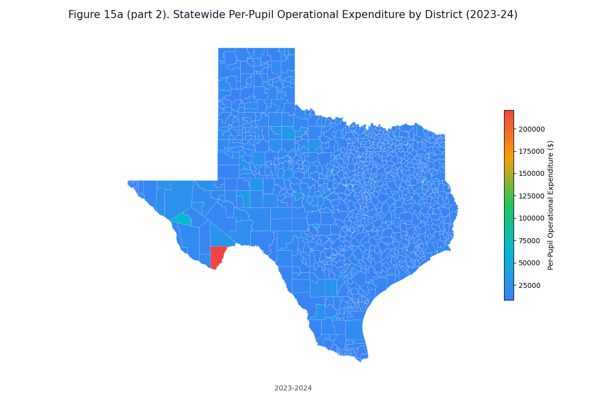 Figure 15a (part 2). Statewide Per-Pupil Operational Expenditure by District (2023-24)